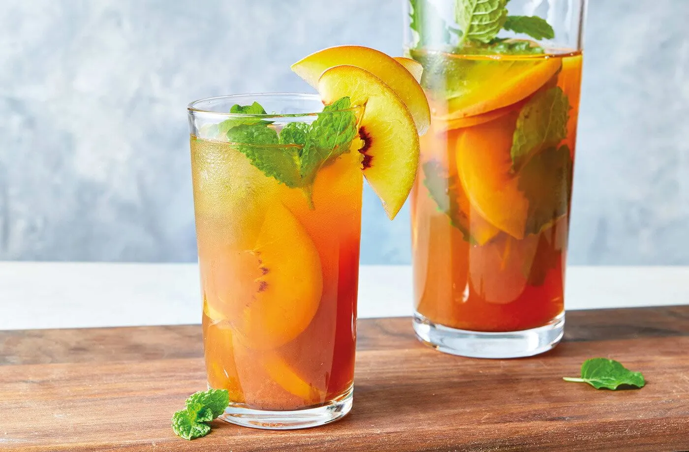 Yellow peach tea