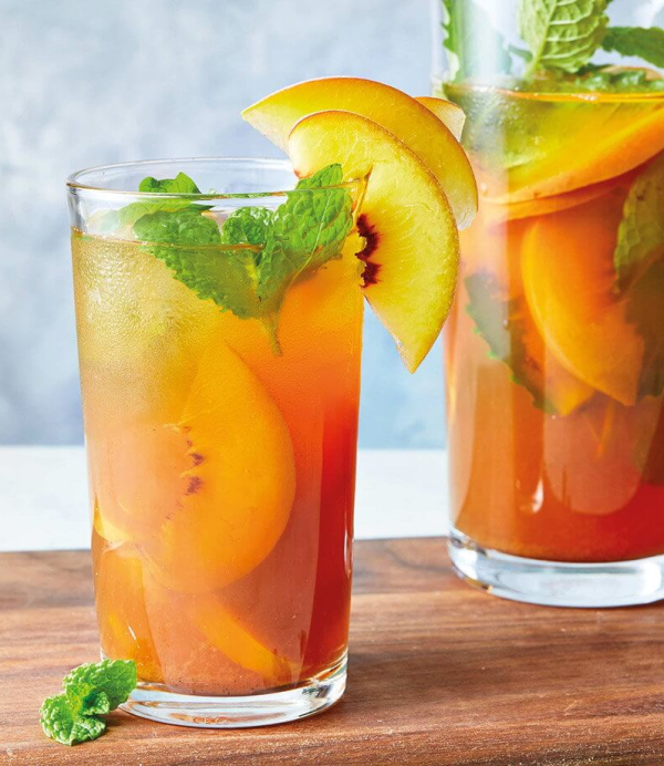 Yellow peach tea